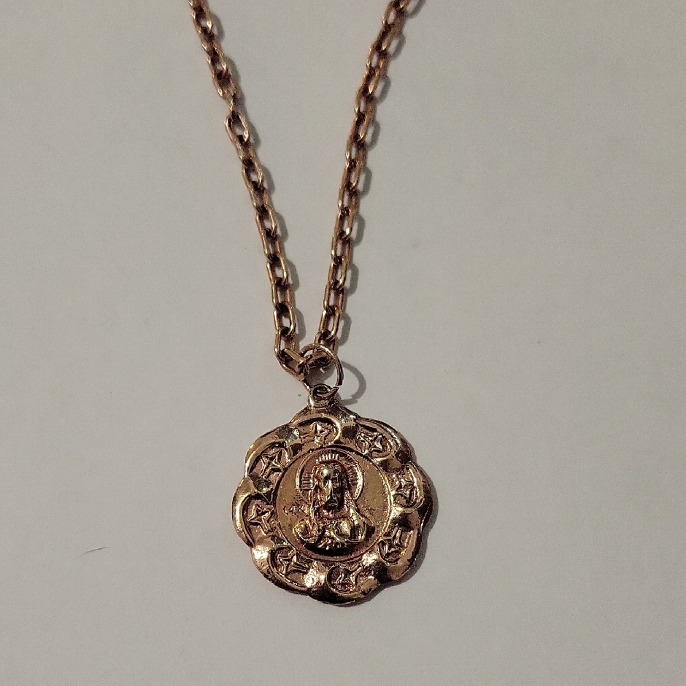 Elegant 14kt Rose Gold Vermeil Pendant Necklace